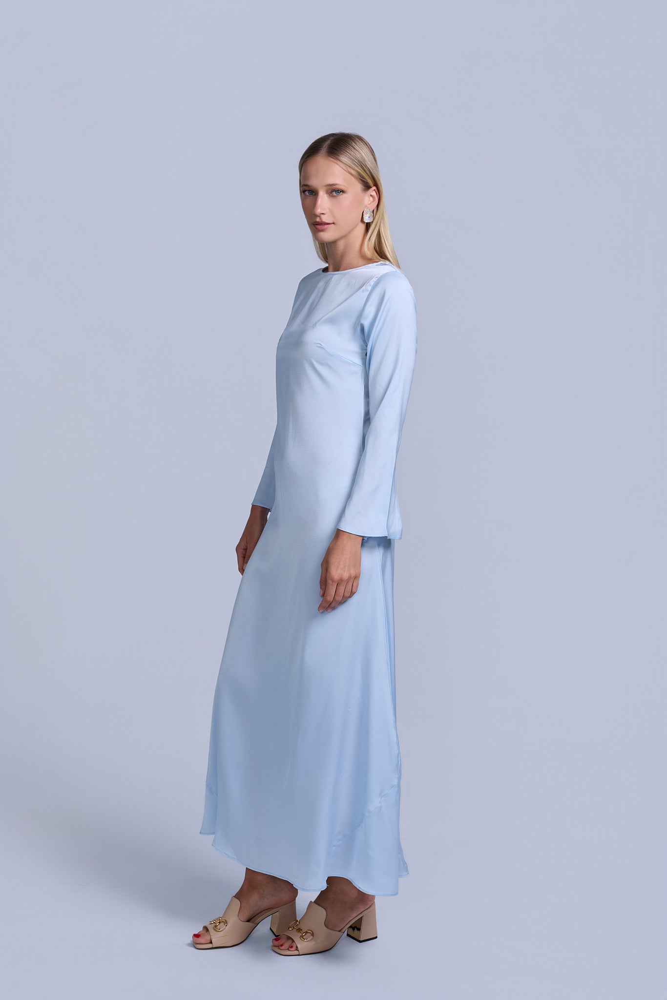 Slip Long Sleeve Dress