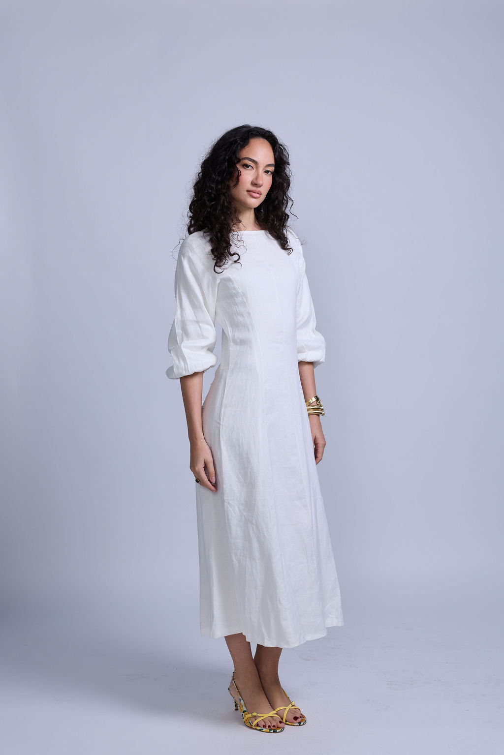 Linen Dress Tan / XXL