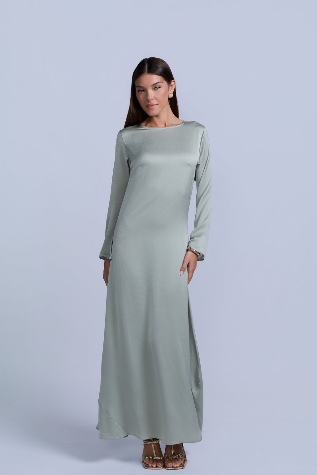 Slip Long Sleeve Dress