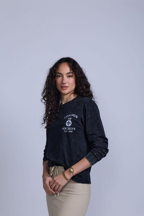 Vintage Wash Long Sleeve - Vintage Wash Black