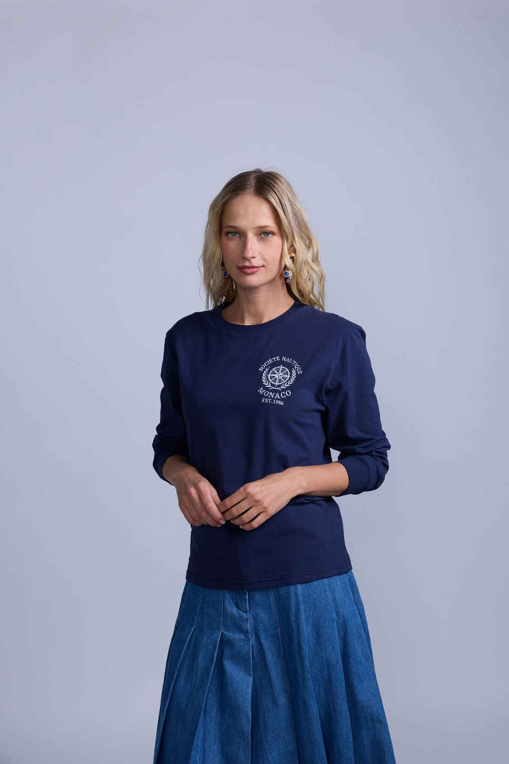 Nautical Embroidered Long Sleeve