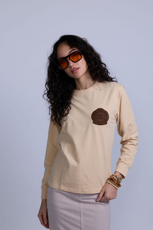 Heritage Patch Long Sleeve - Tan