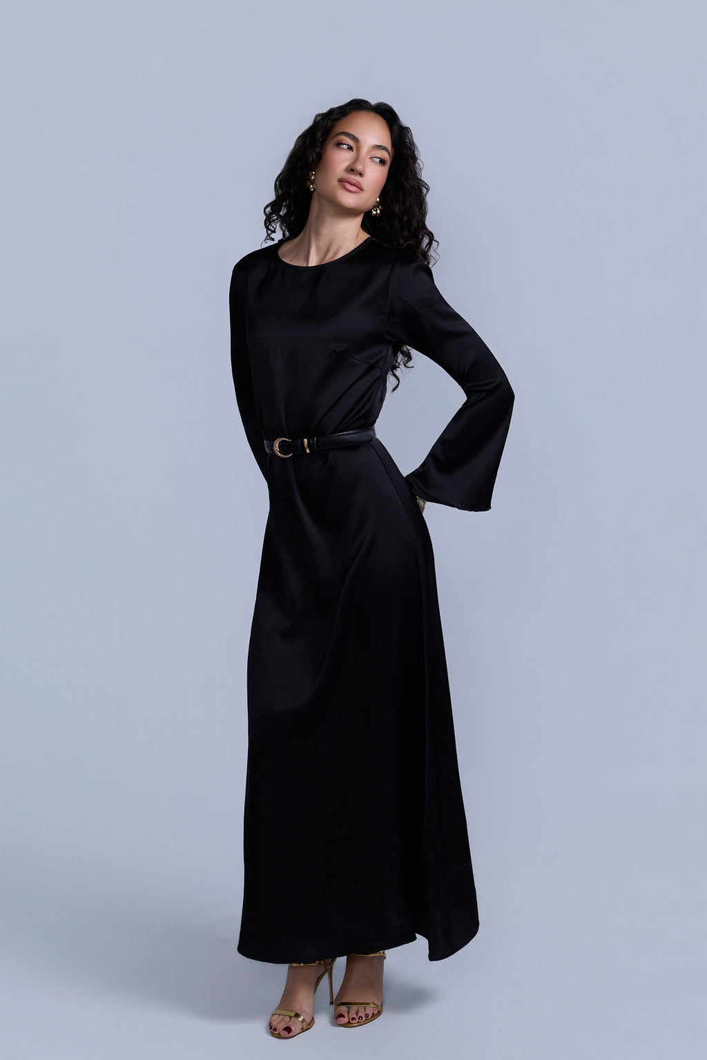 Slip Long Sleeve Dress