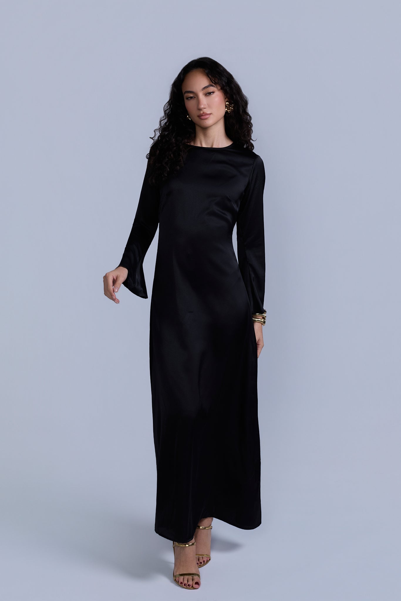 Slip Long Sleeve Dress