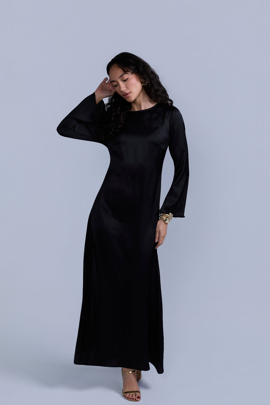 Slip Long Sleeve Dress