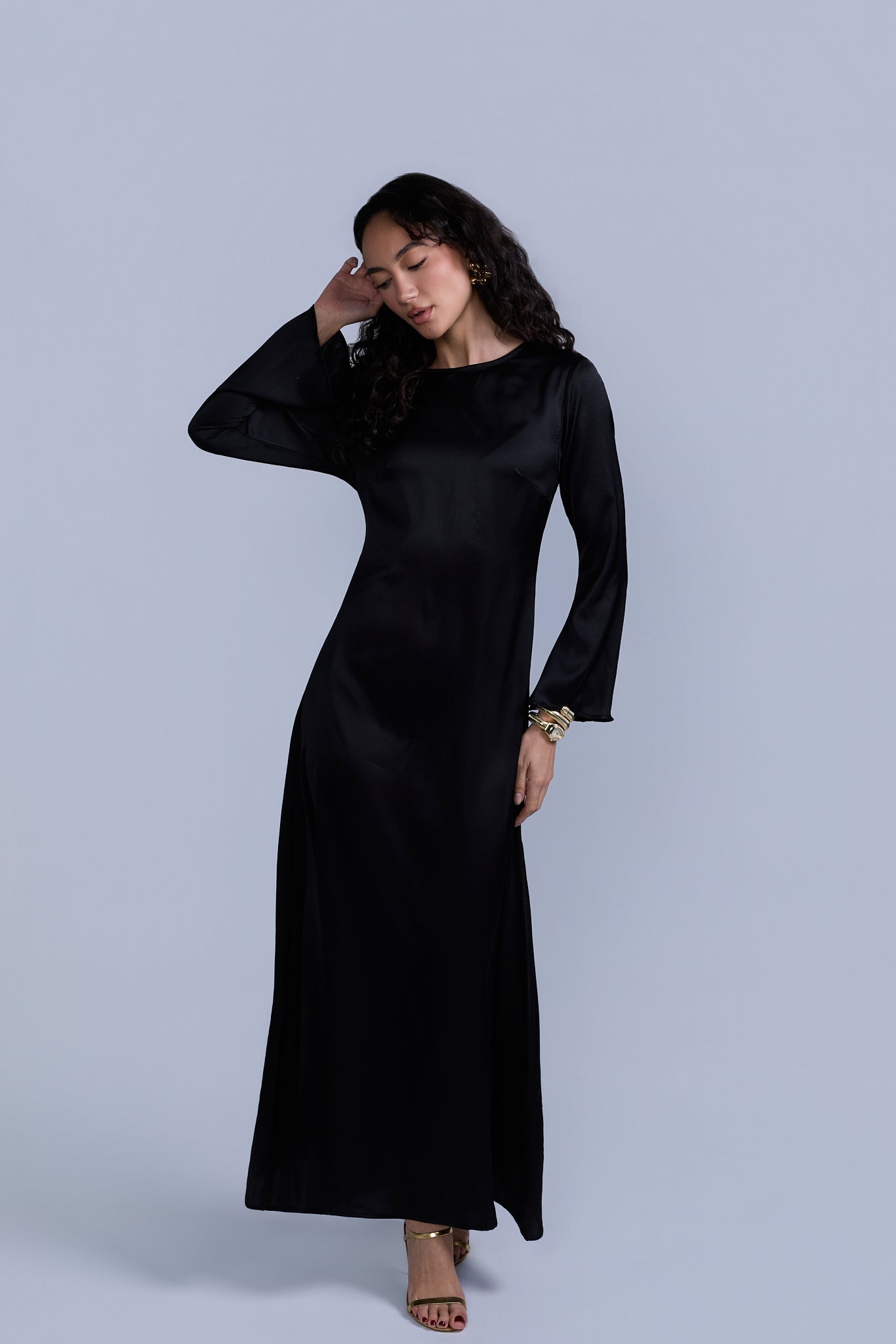 Slip Long Sleeve Dress