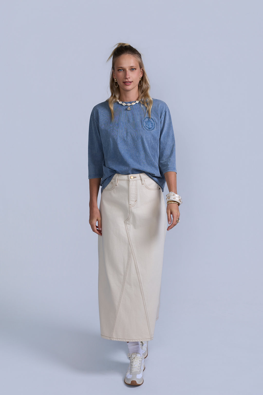 Anchor Crest Oversized Tee