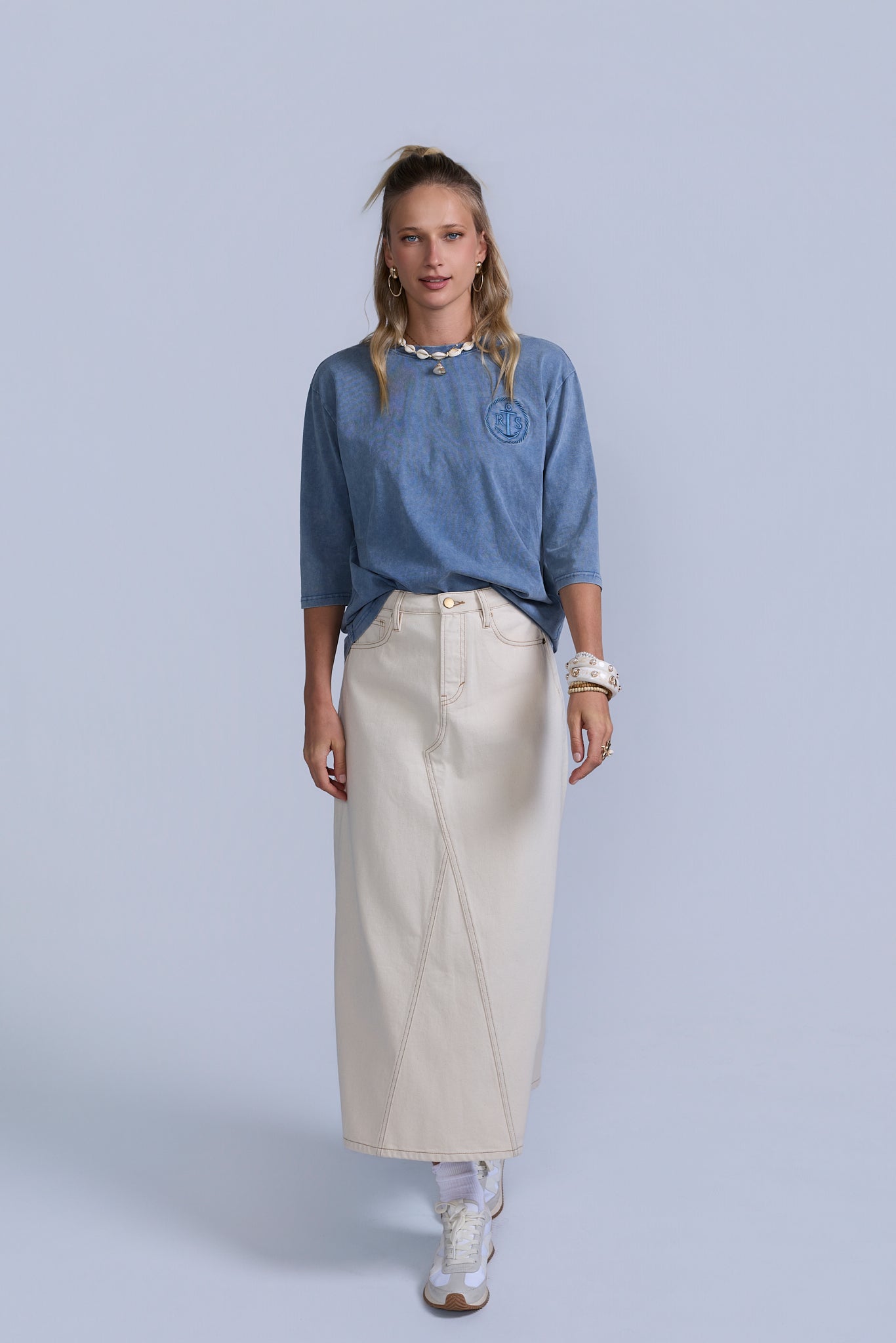 Anchor Crest Oversized Tee