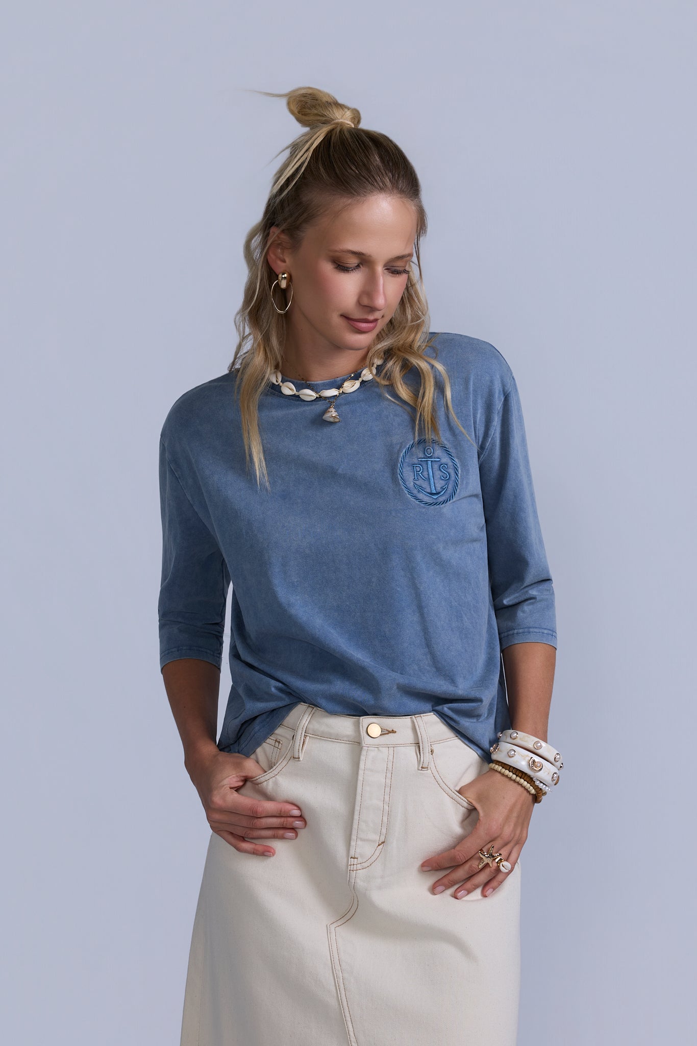 Anchor Crest Oversized Tee