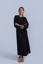 Ruched Cotton T-Shirt Dress