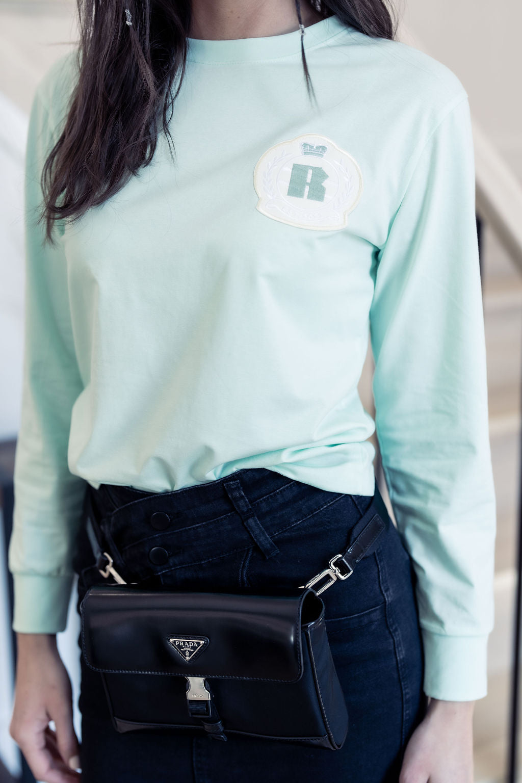 MINT GREEN PATCH TEE