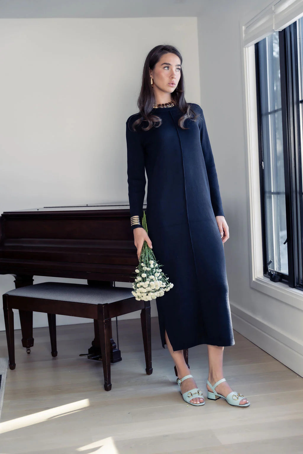 KNITTED MAXI DRESS