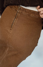 HORSEBIT DETAIL DENIM SKIRT