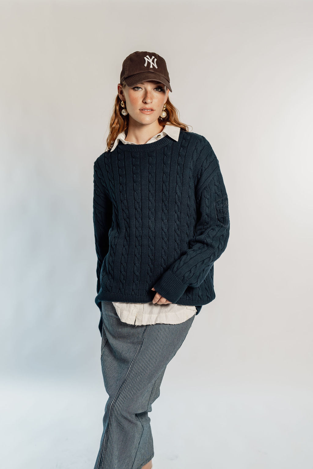 KNIT CABLE - THE CLASSIC NAVY