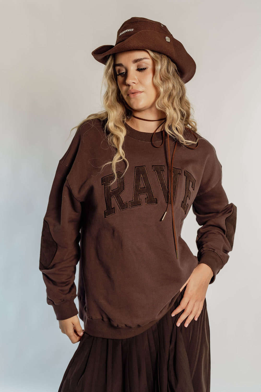 OVERSIZED RAVE - CHOCOLATE CORDUROY PATCH