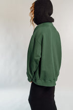 OVERSIZED RAVE - FOREST GREEN CIRCLE LOGO