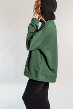 OVERSIZED RAVE - FOREST GREEN CIRCLE LOGO