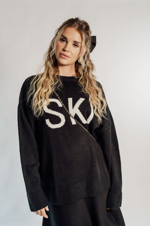 KNIT CREW - SKI - Black