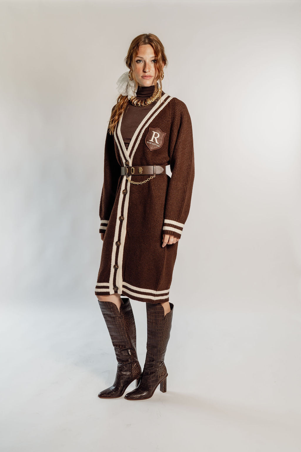 PATCH CARDI DRESS