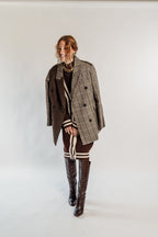 PLAID BLAZER