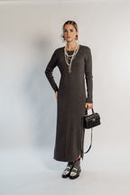 KNITTED MAXI DRESS