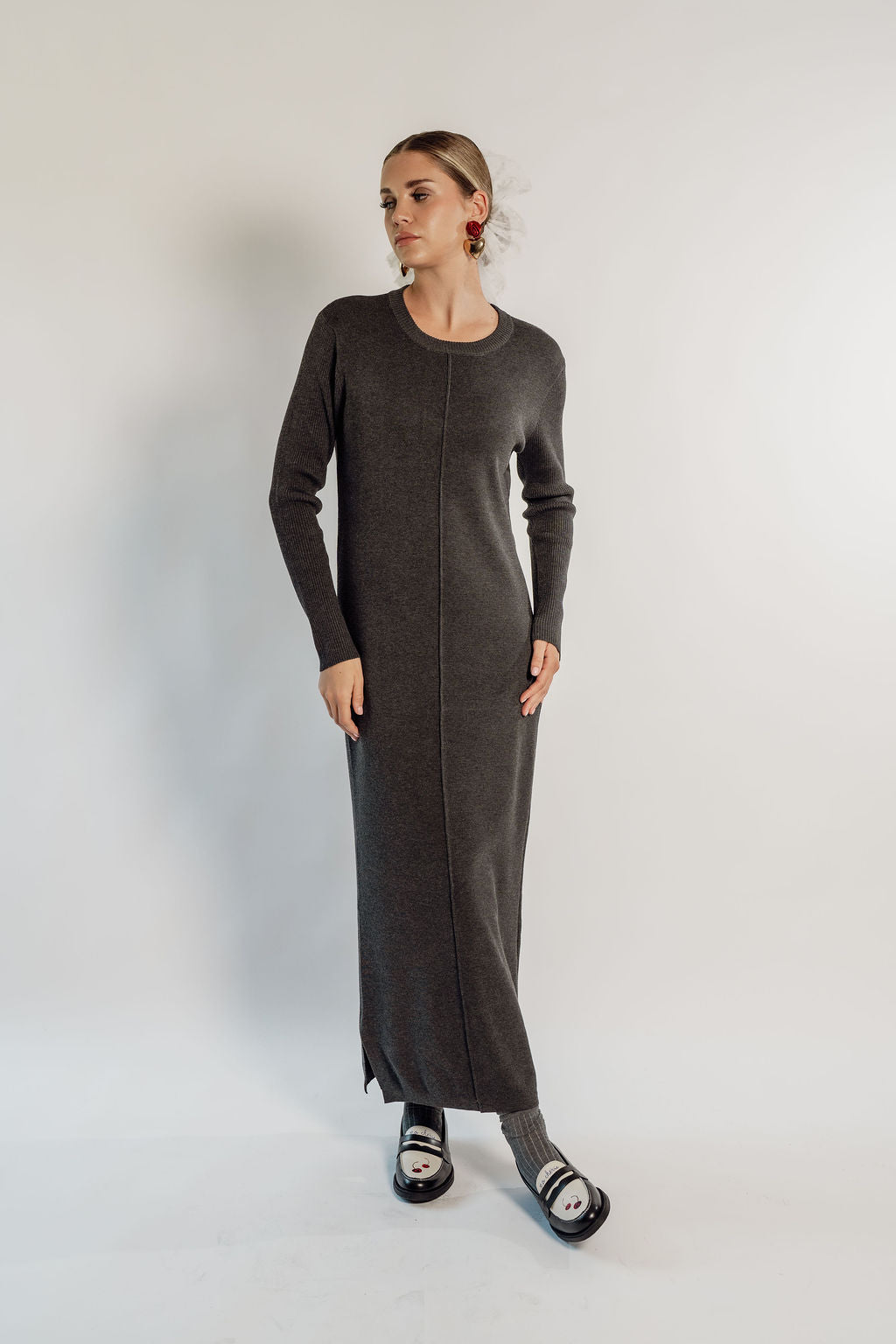 KNITTED MAXI DRESS