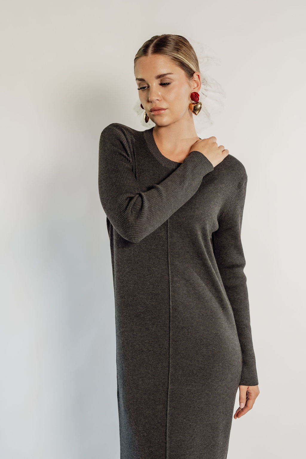 KNITTED MAXI DRESS