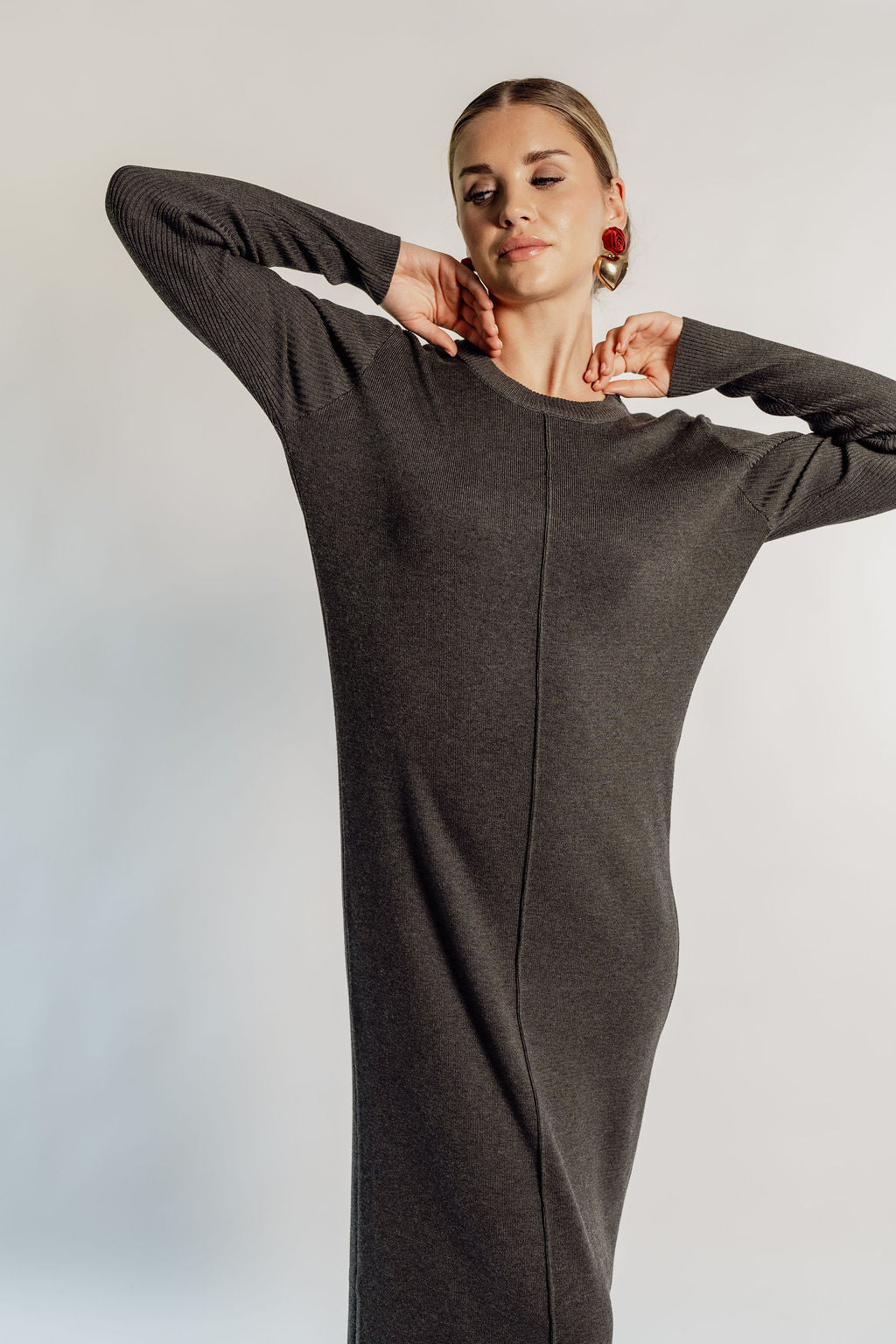 KNITTED MAXI DRESS