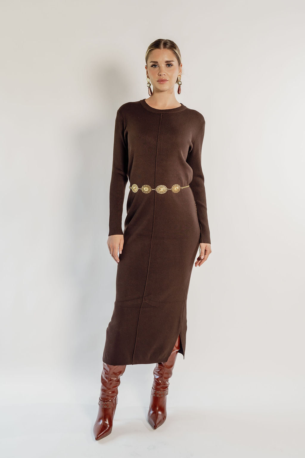 KNITTED MAXI DRESS