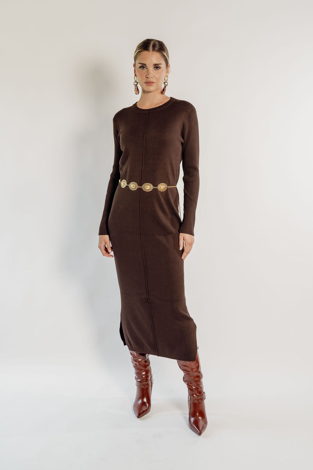 KNITTED MAXI DRESS