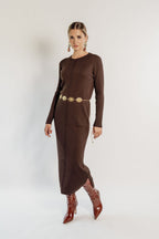 KNITTED MAXI DRESS