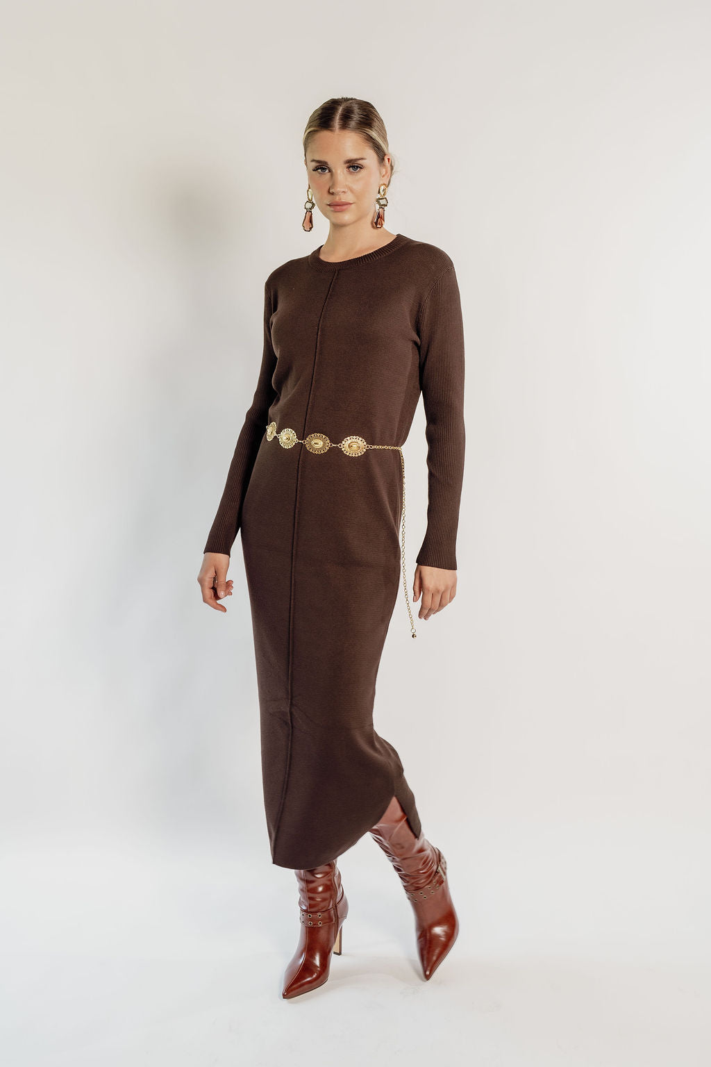 KNITTED MAXI DRESS