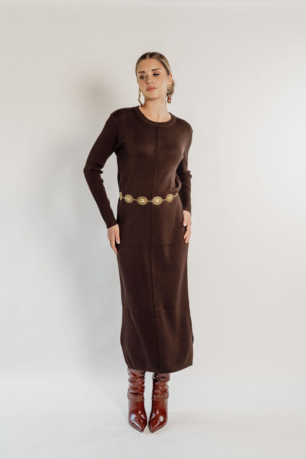 KNITTED MAXI DRESS