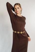 KNITTED MAXI DRESS
