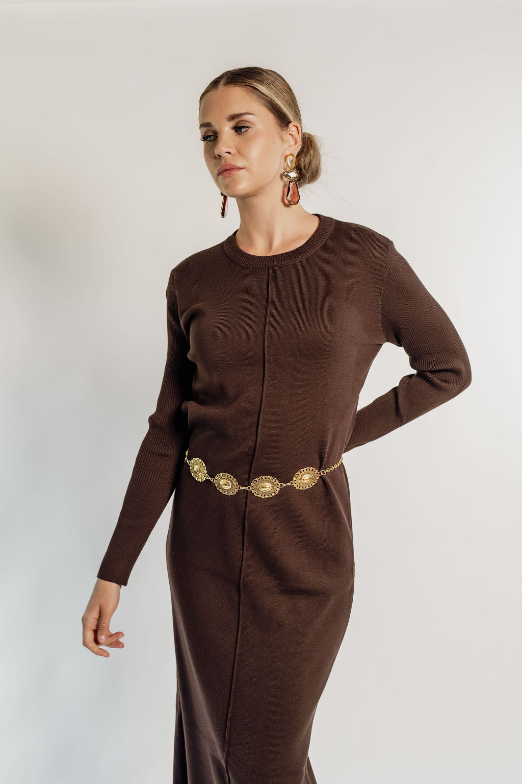 KNITTED MAXI DRESS
