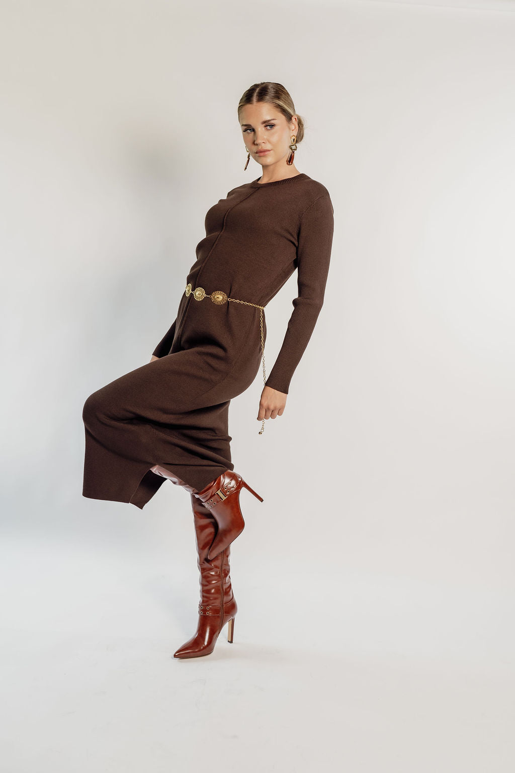 KNITTED MAXI DRESS