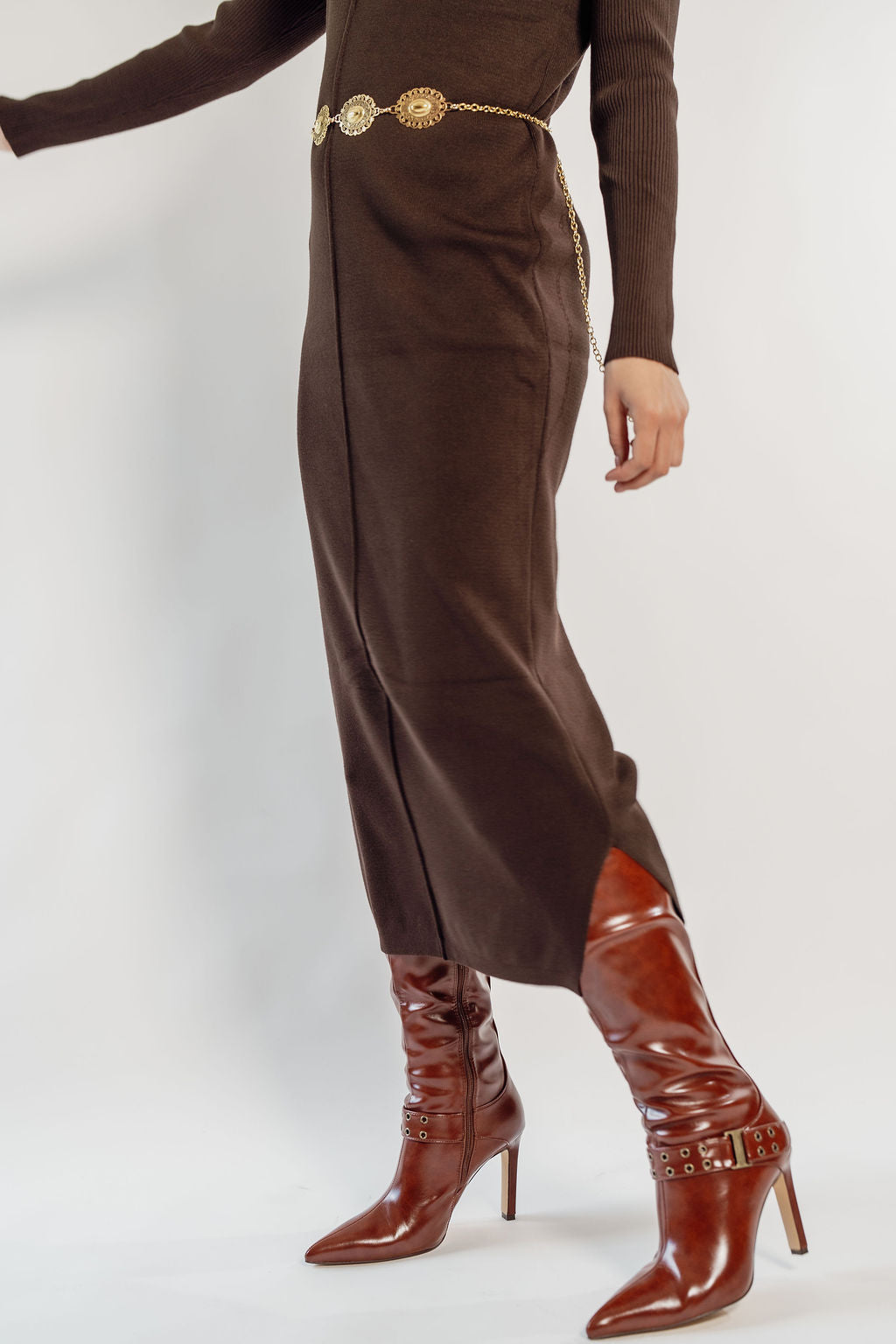 KNITTED MAXI DRESS