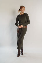 KNITTED MAXI DRESS