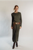 KNITTED MAXI DRESS