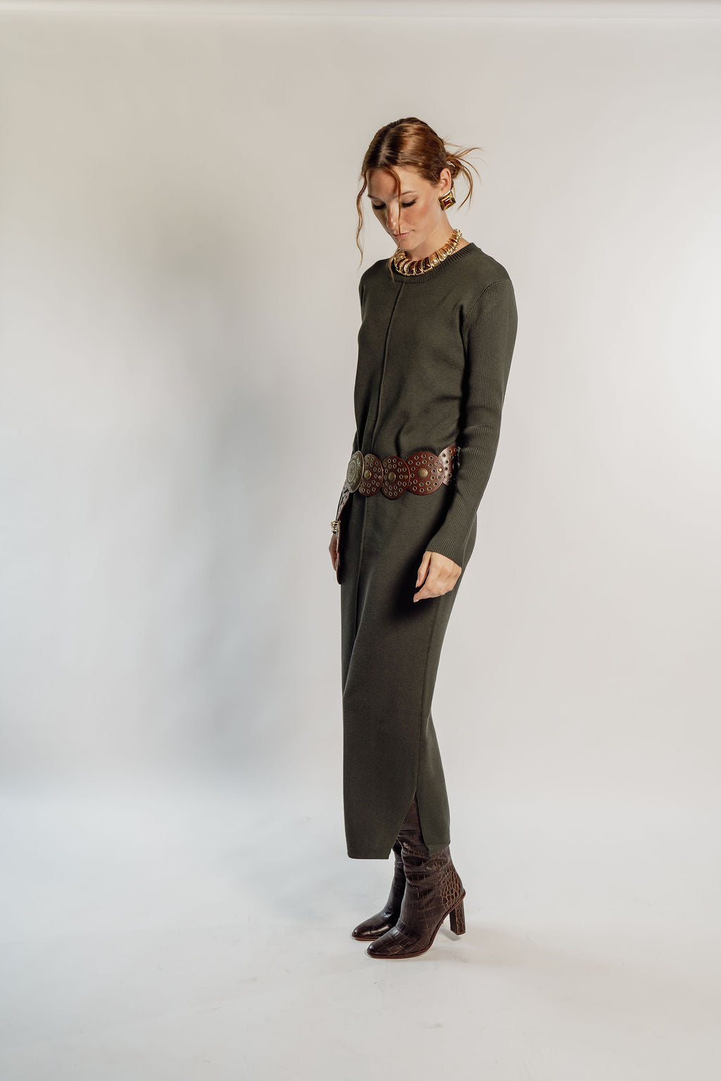 KNITTED MAXI DRESS