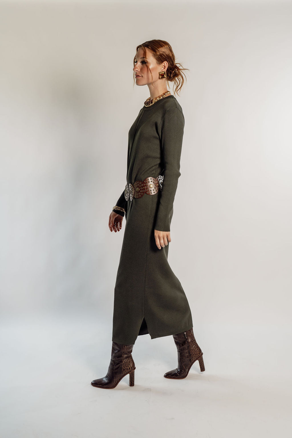 KNITTED MAXI DRESS