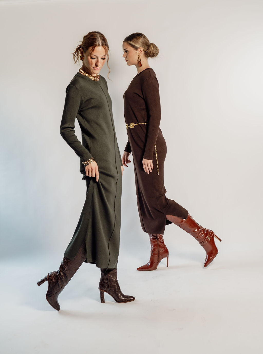 KNITTED MAXI DRESS