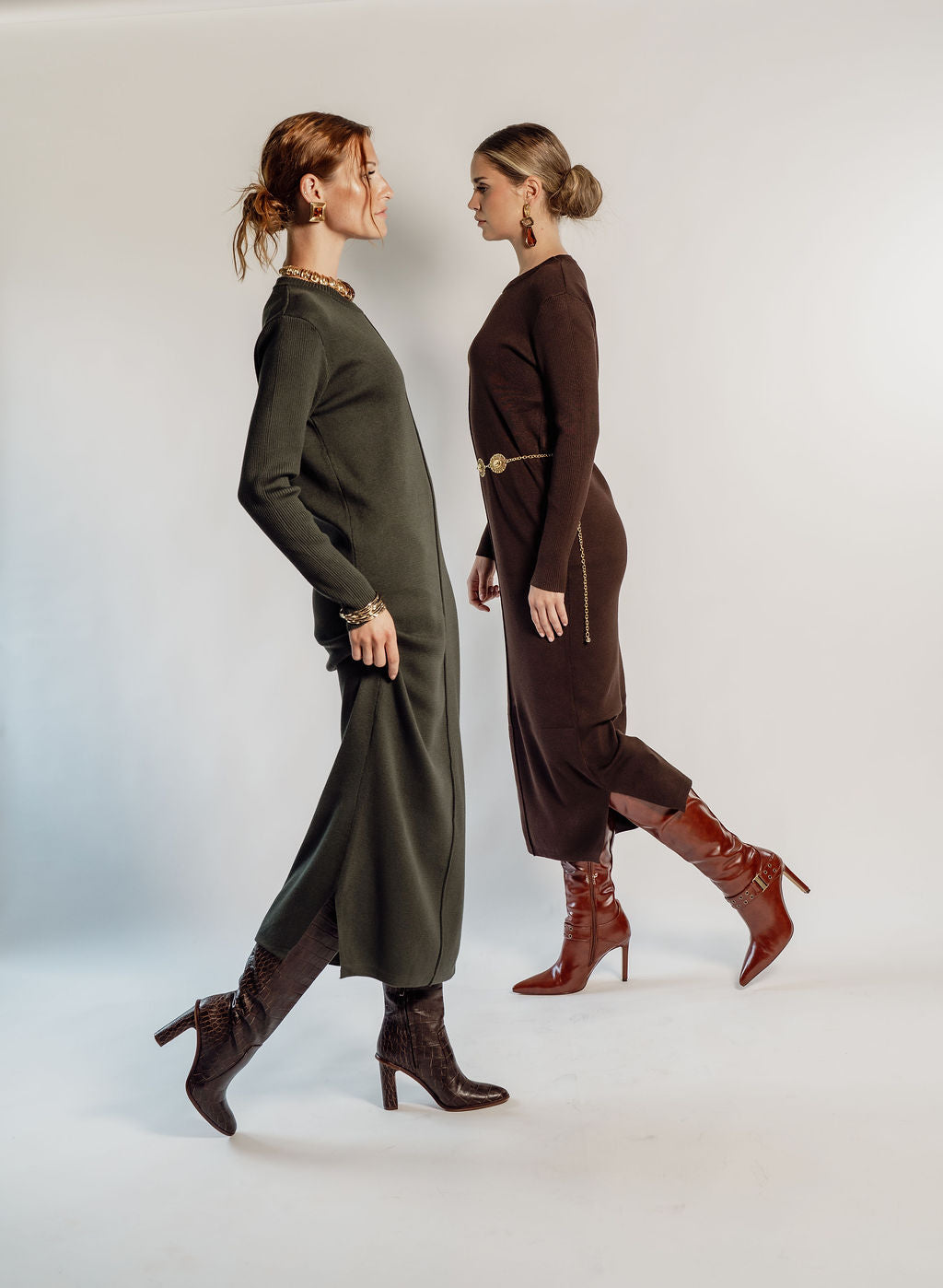 KNITTED MAXI DRESS