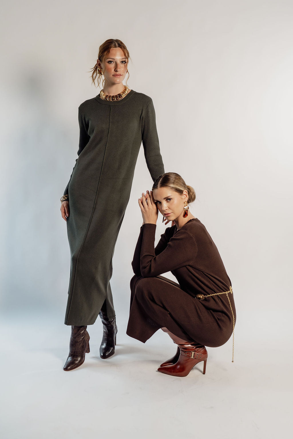 KNITTED MAXI DRESS