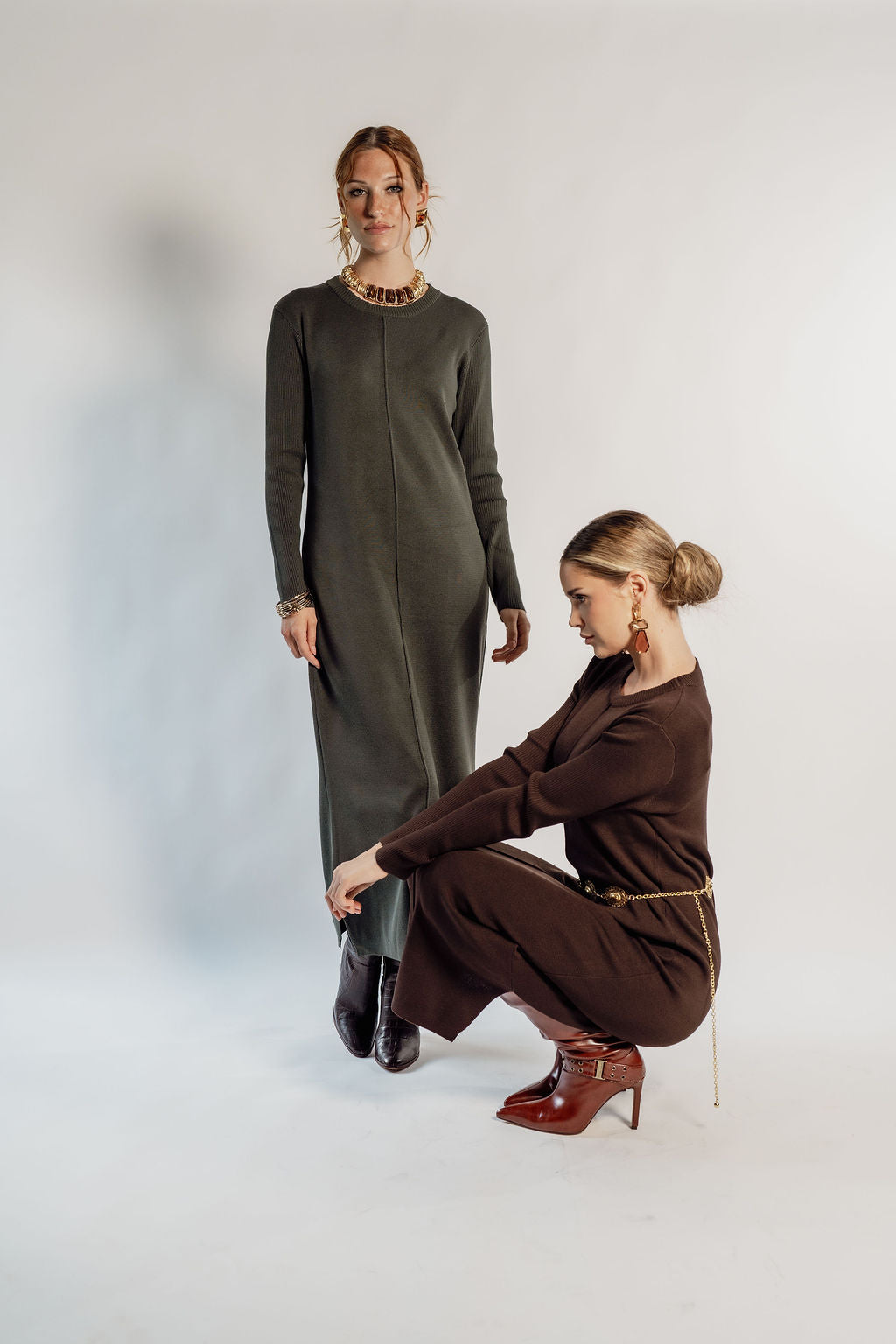 KNITTED MAXI DRESS