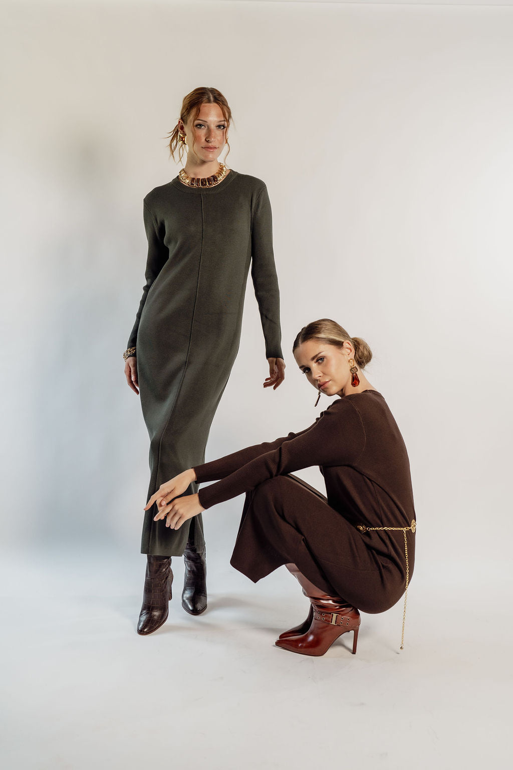 KNITTED MAXI DRESS