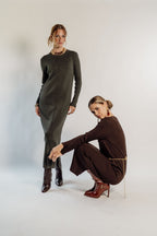 KNITTED MAXI DRESS
