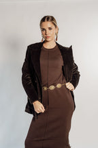 BROWN CORDUROY BLAZER