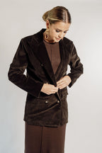 BROWN CORDUROY BLAZER