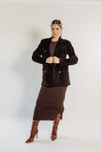 BROWN CORDUROY BLAZER